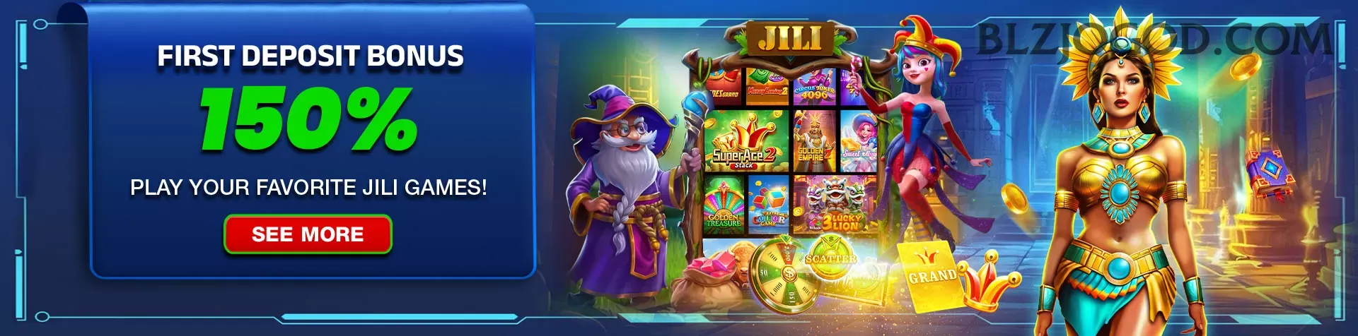 Aplicativo móvel blzjogo para iOS e Android